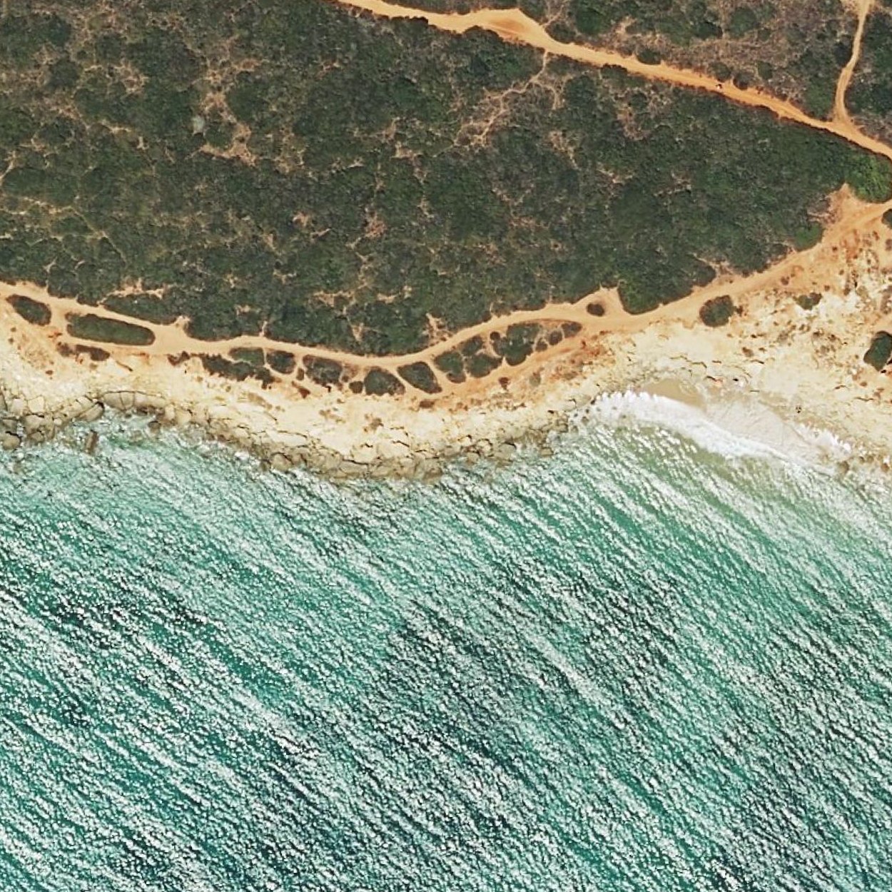 Aerial map of Cala Puntalejo