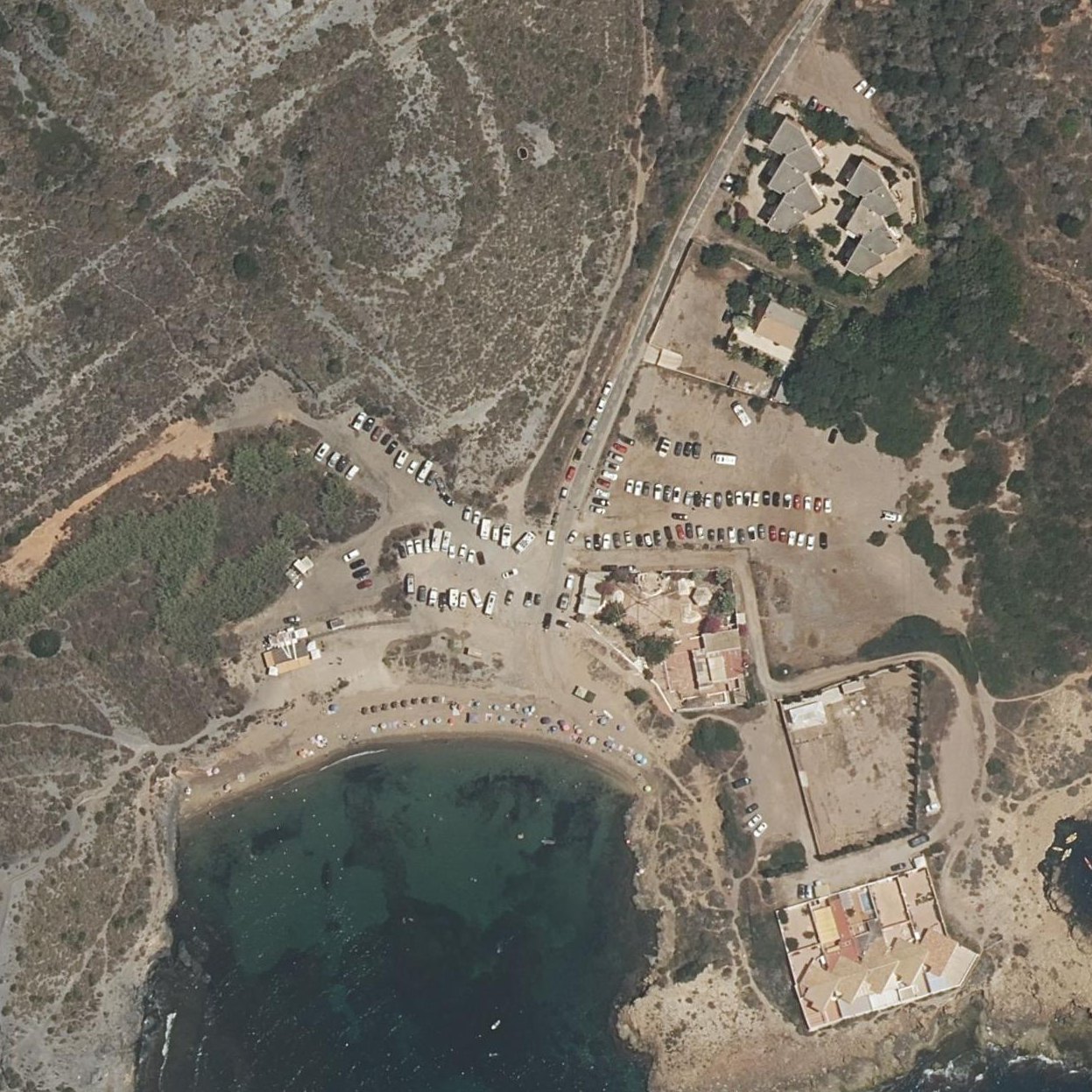 Aerial map of Cala Reona