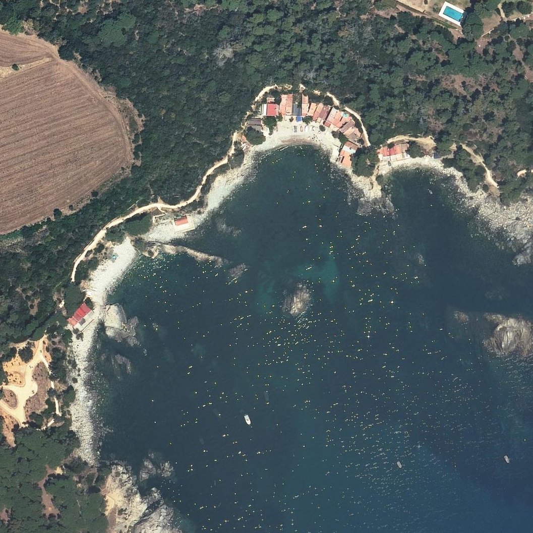 Aerial map of Cala s'Alguer