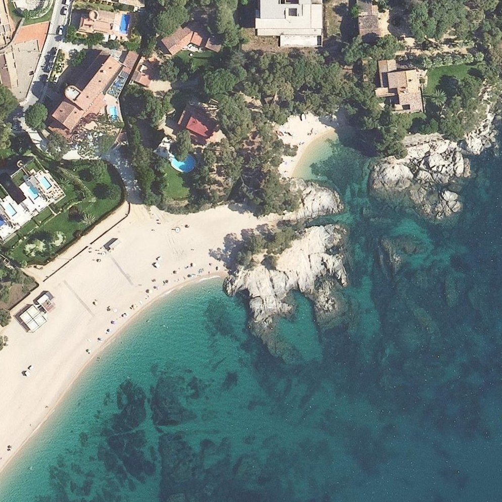 Aerial map of Cala Sa Cova