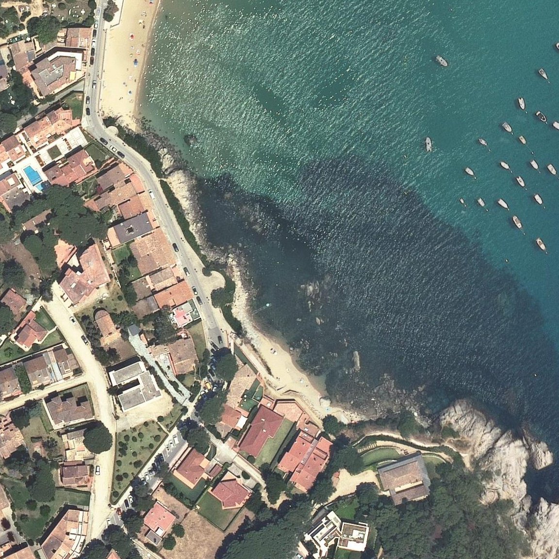 Aerial map of Cala Sa Tamardia