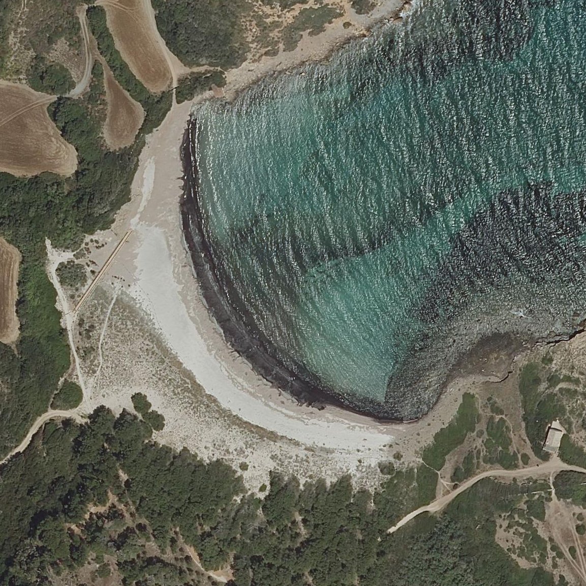 Aerial map of Cala Sa Torreta