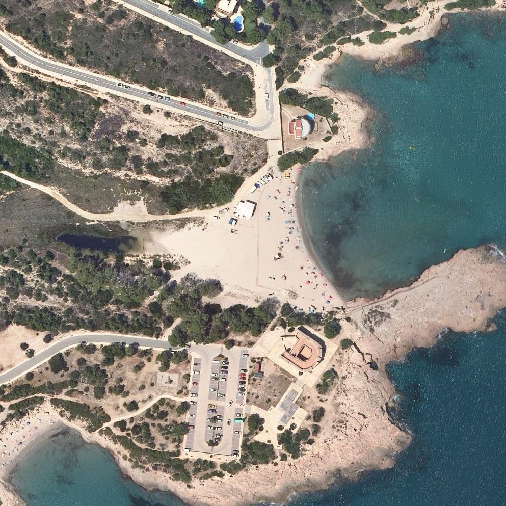 Aerial map of Cala Sant Jordi