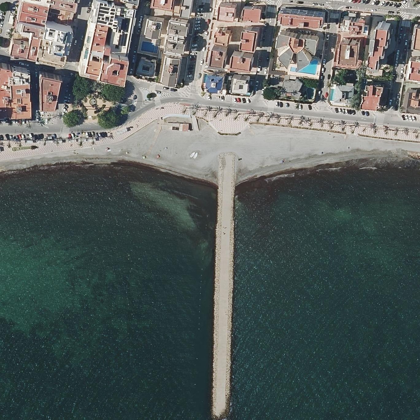 Aerial map of Cala Santiago Bernabeu