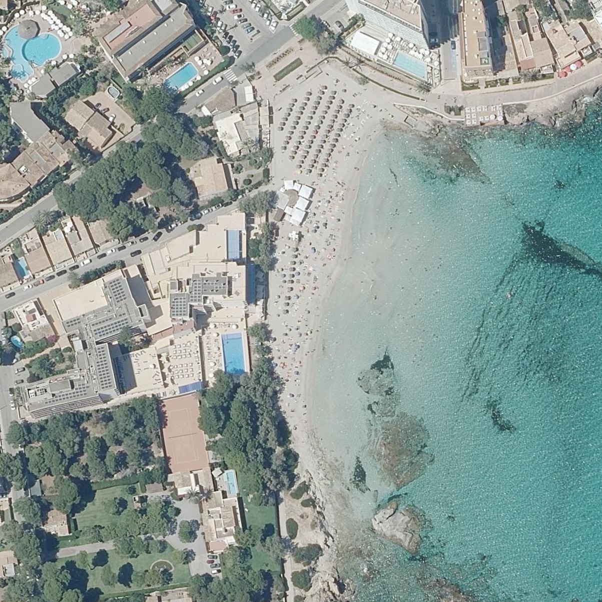 Aerial map of Cala Son Moll