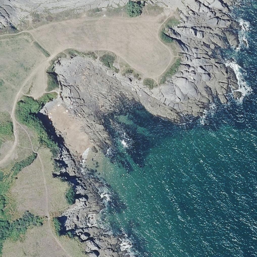 Aerial map of Cala Sonabia