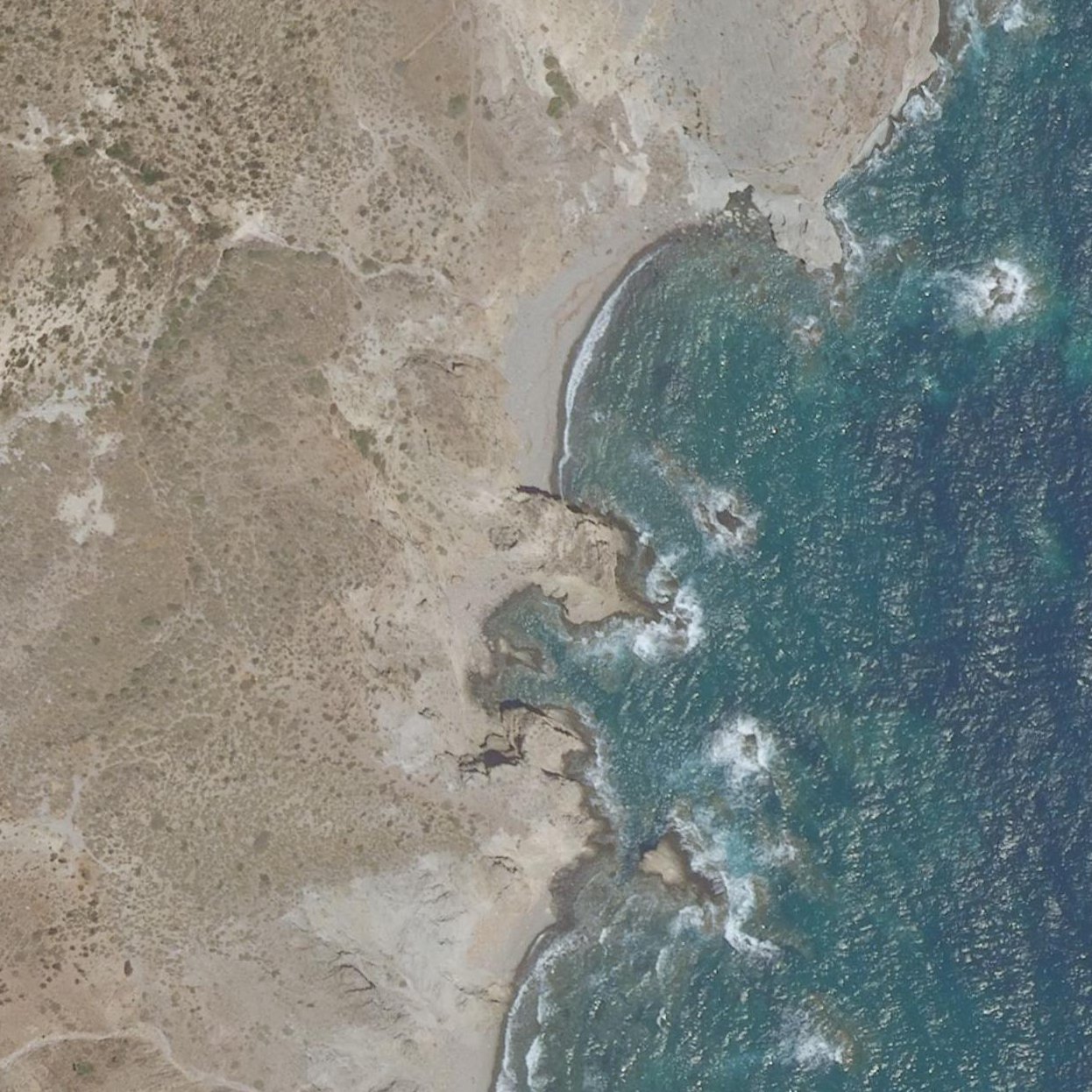 Aerial map of Cala Tomate