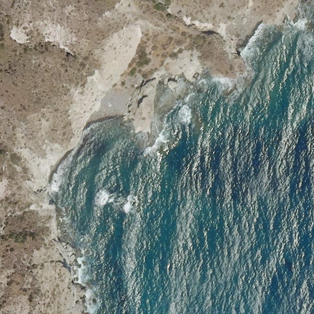 Aerial map of Cala Tomate