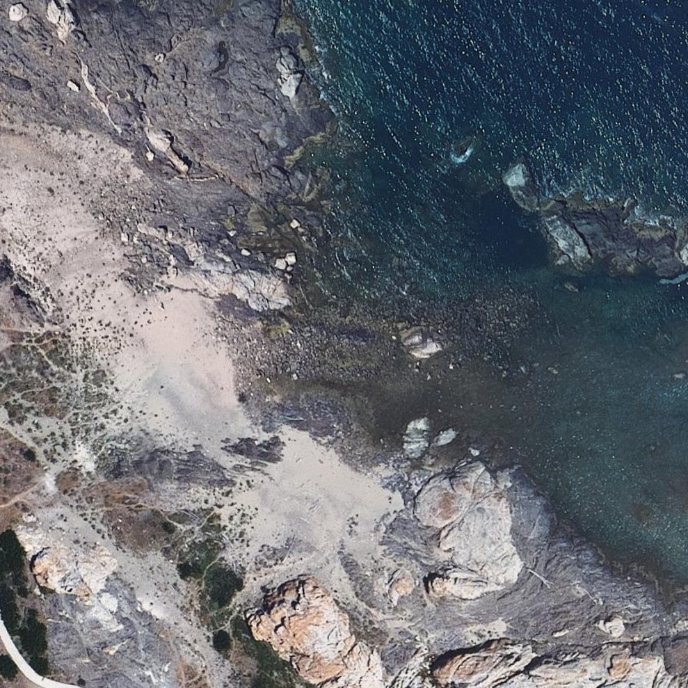 Aerial map of Cala Tudela