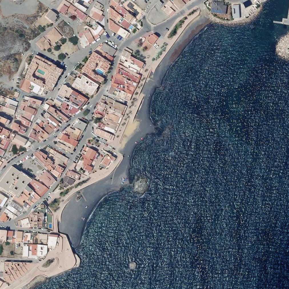 Aerial map of Cala Verde
