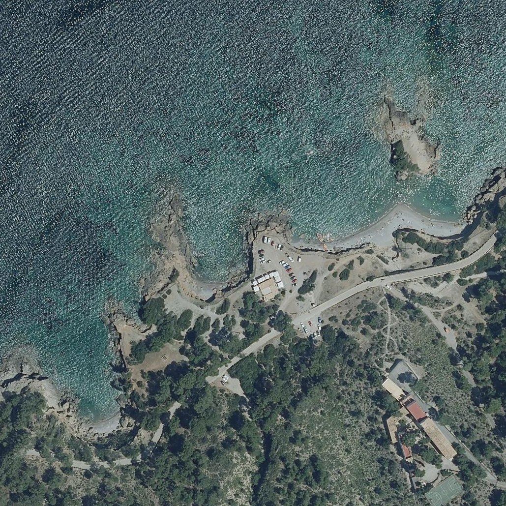 Aerial map of Cala victoria