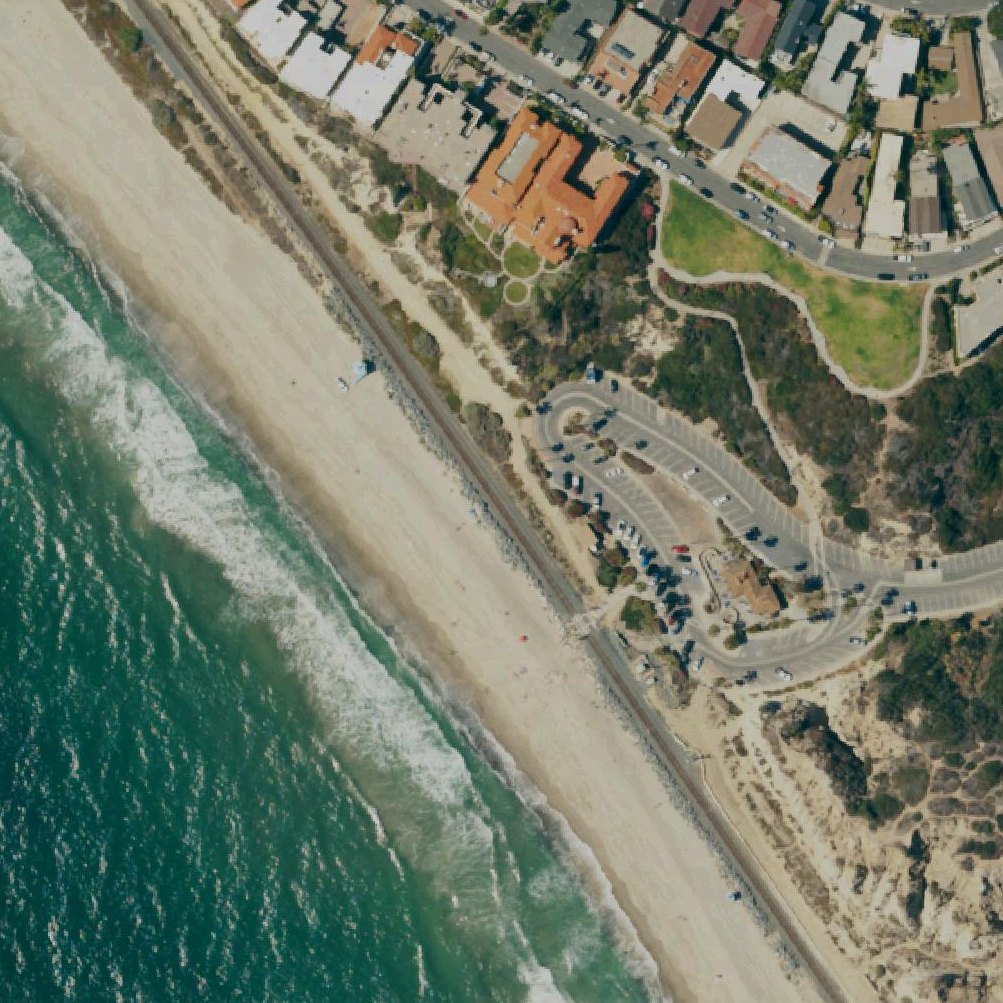 Aerial map of Calafia Beach Park