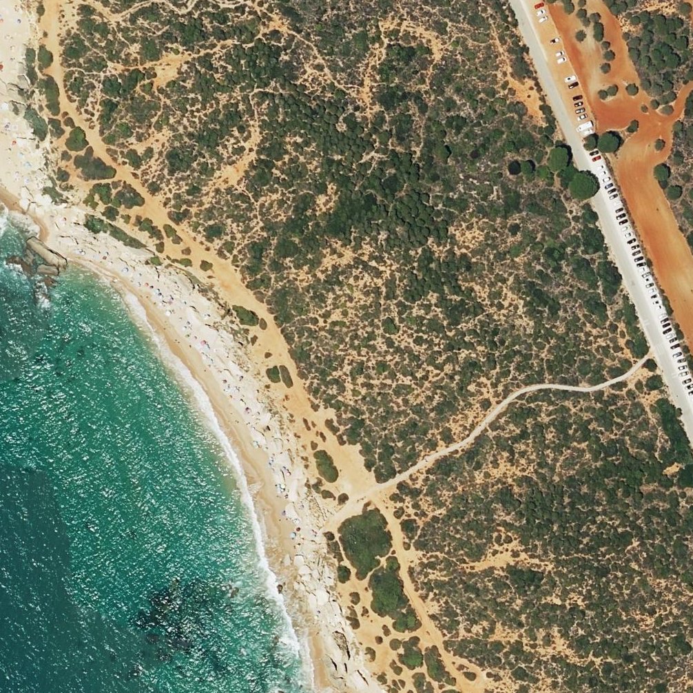 Aerial map of Calas de Roche