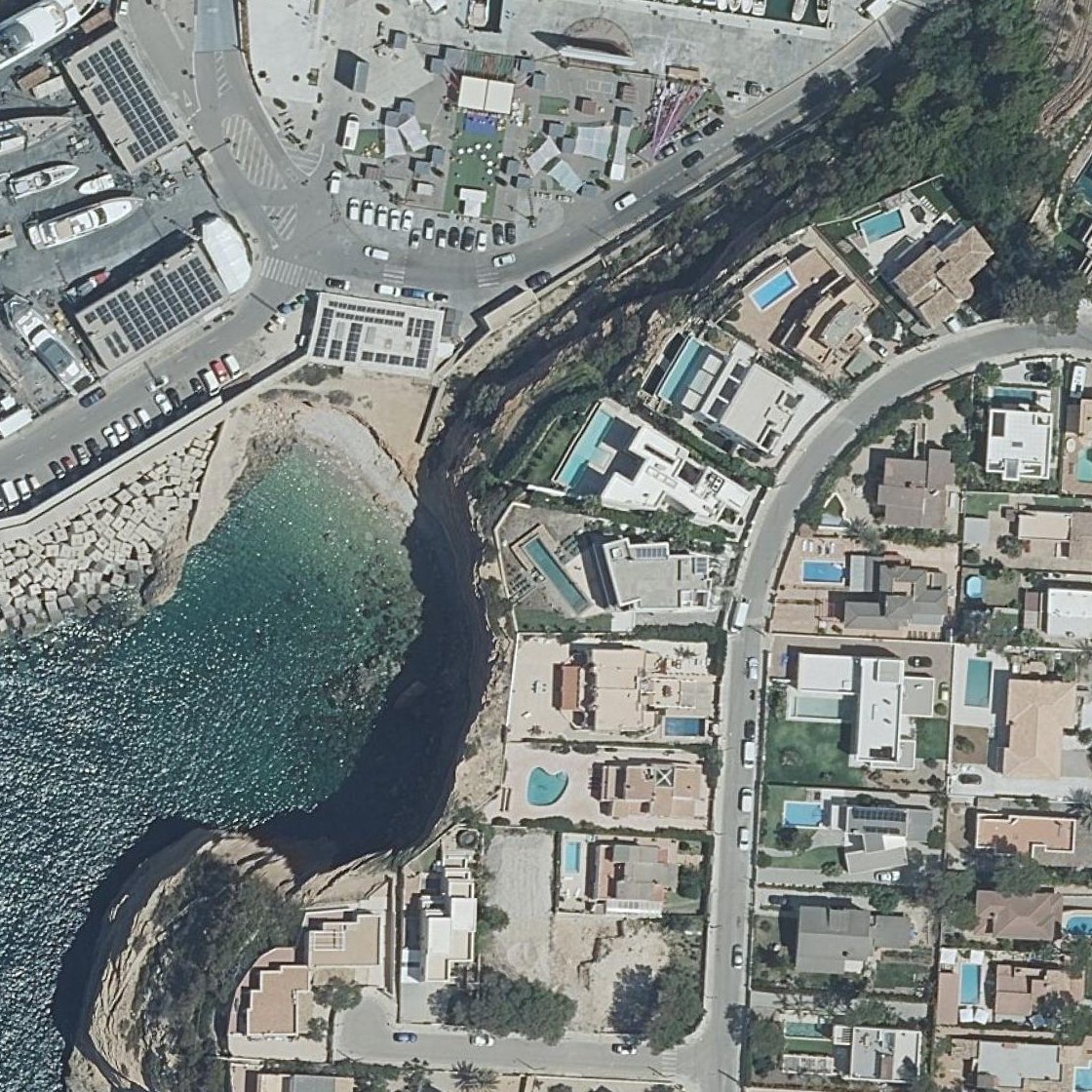 Aerial map of Caleta d'El Toro