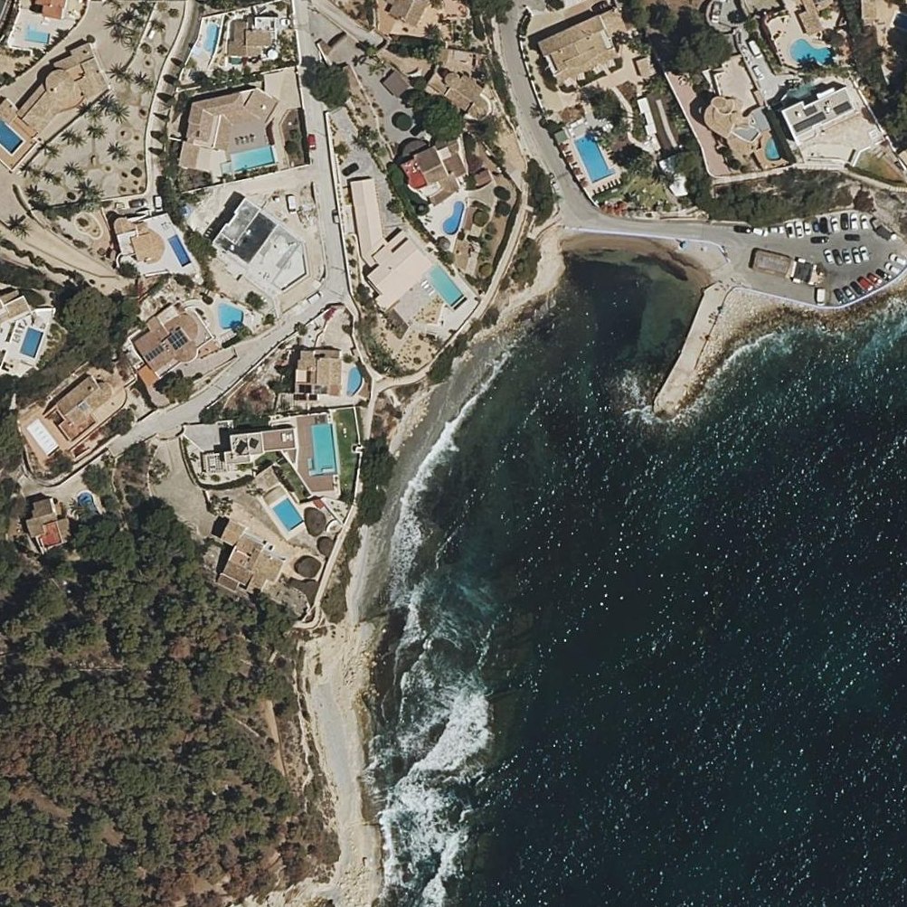 Aerial map of Caleta de l'Advocat