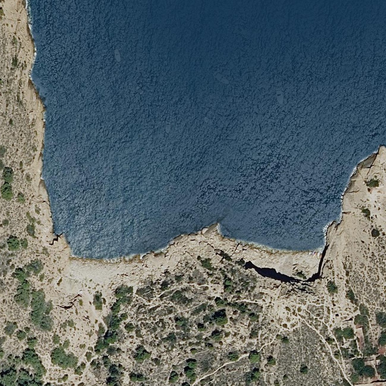 Aerial map of Caleta de la Mina