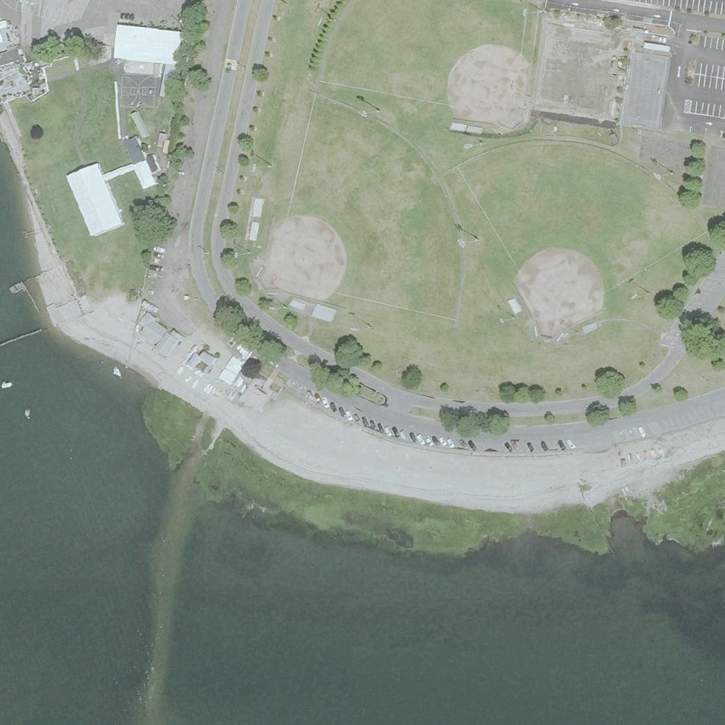 Aerial map of Calf Pasture Beach