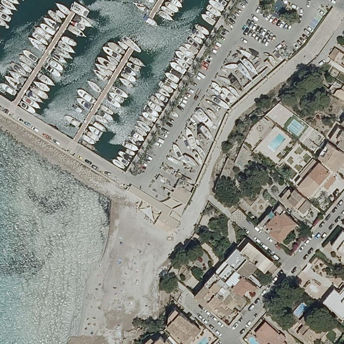Aerial map of Caló de Sant Antoni