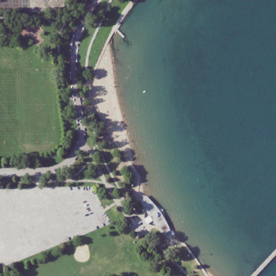 Aerial map of Calumet Beach