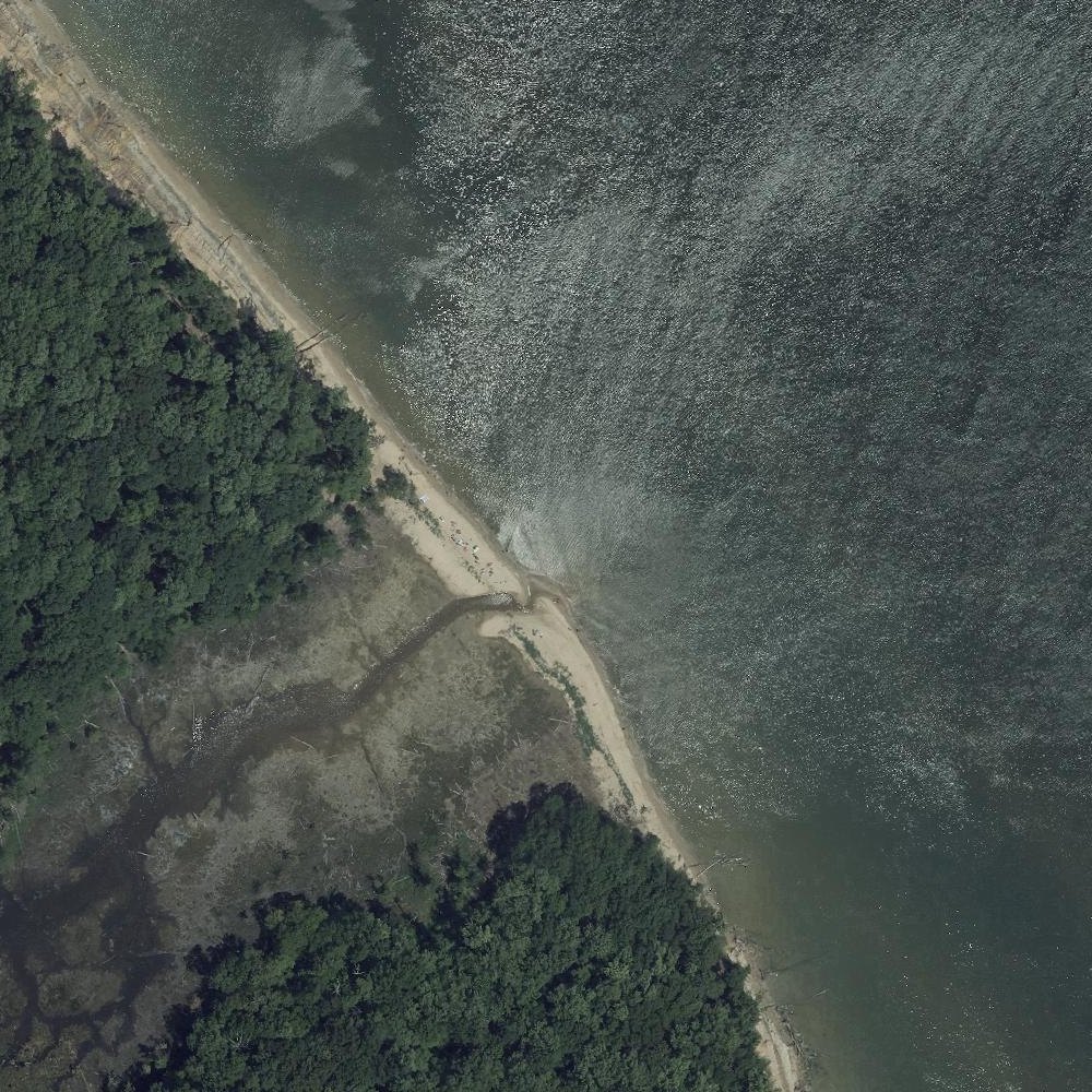 Aerial map of Calvert Cliffs Park Beach