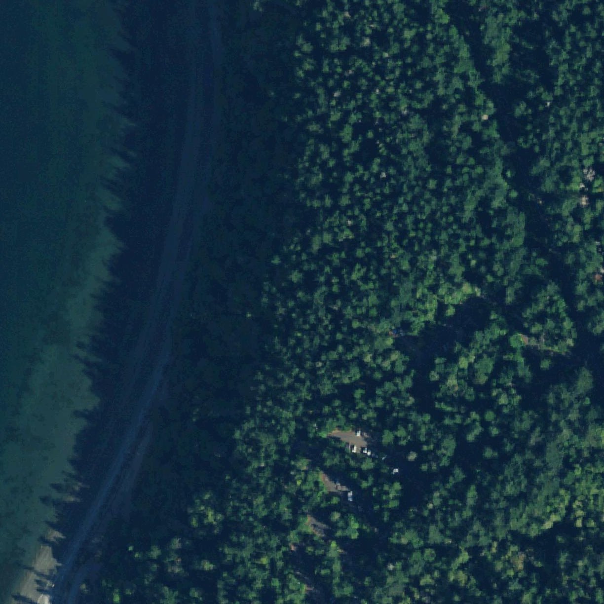 Aerial map of Cama Beach Historical State Park