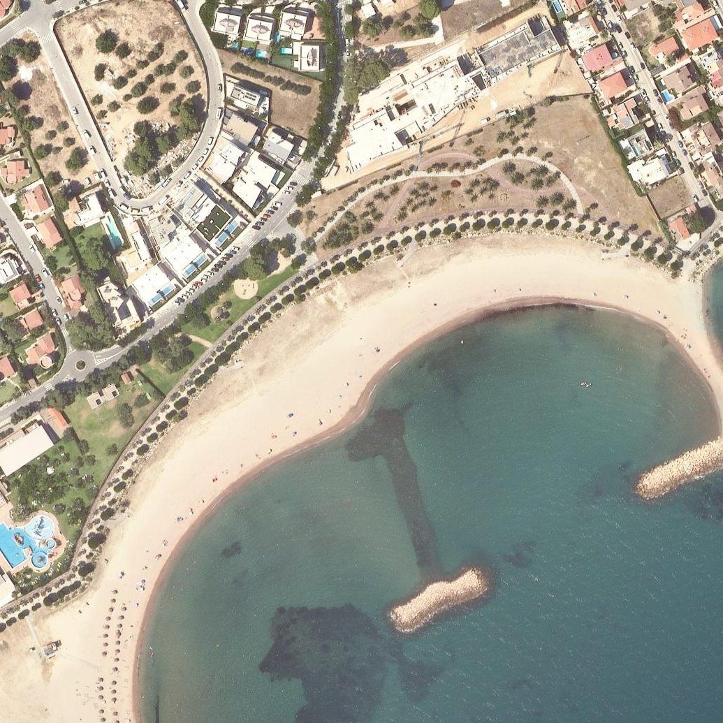 Aerial map of Cambrils Platja