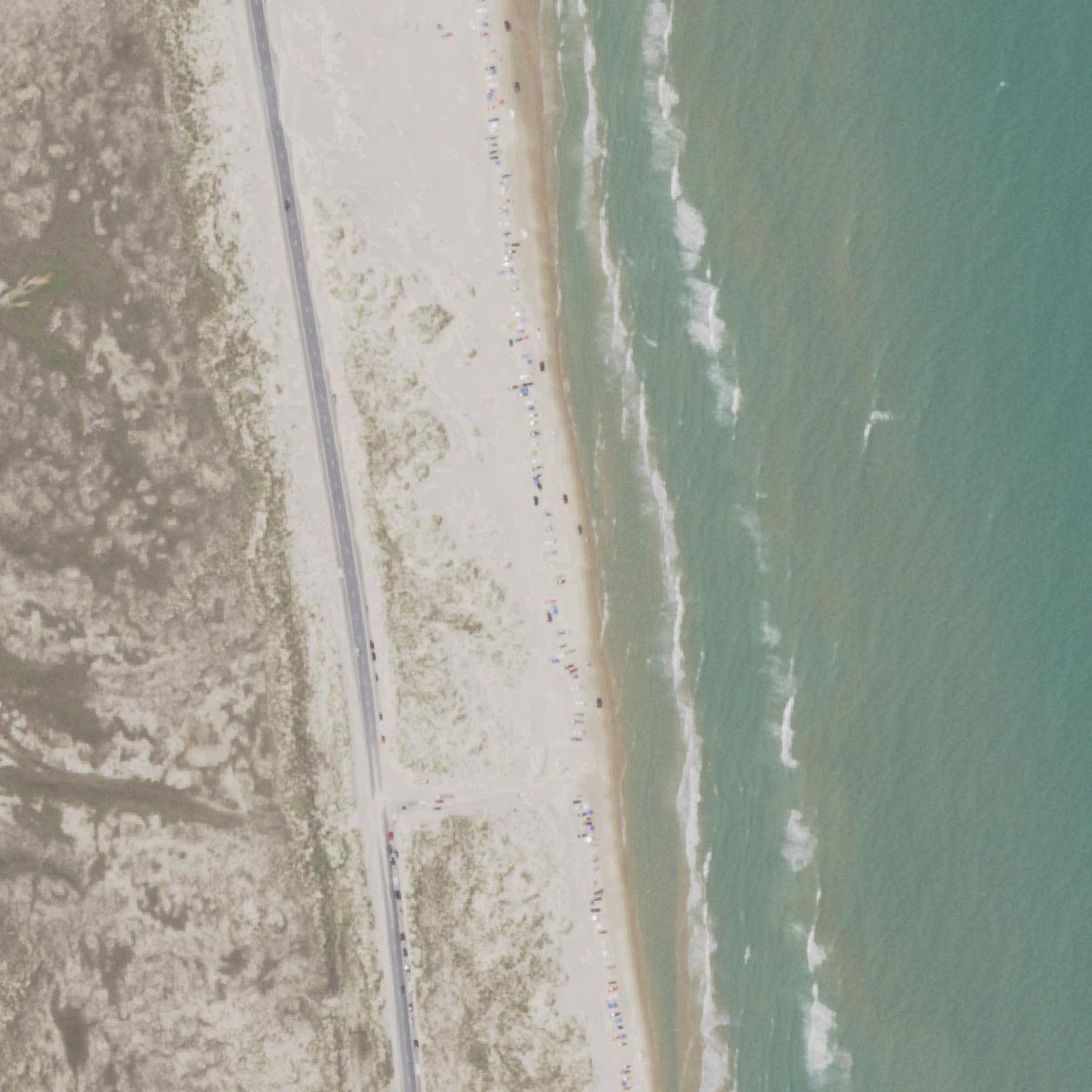 Aerial map of Cameron County Beach Access #6