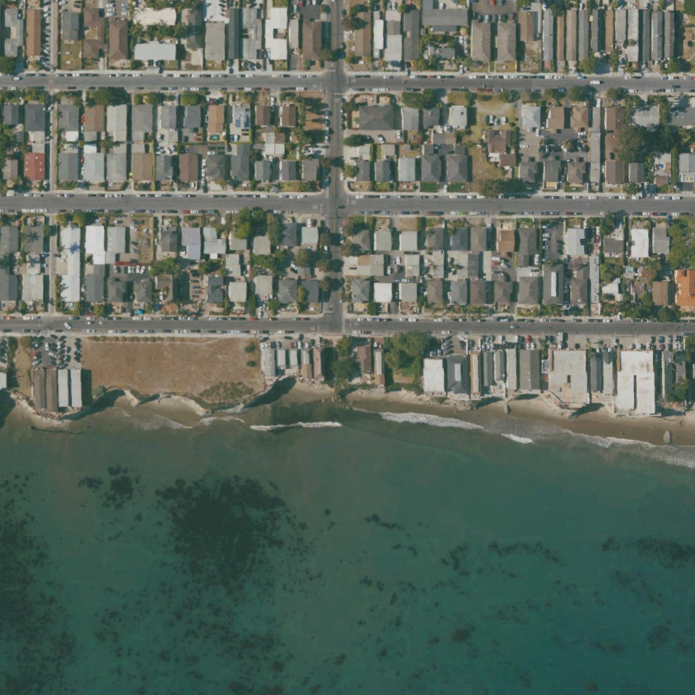 Aerial map of Camino Del Sur Beach Entrance