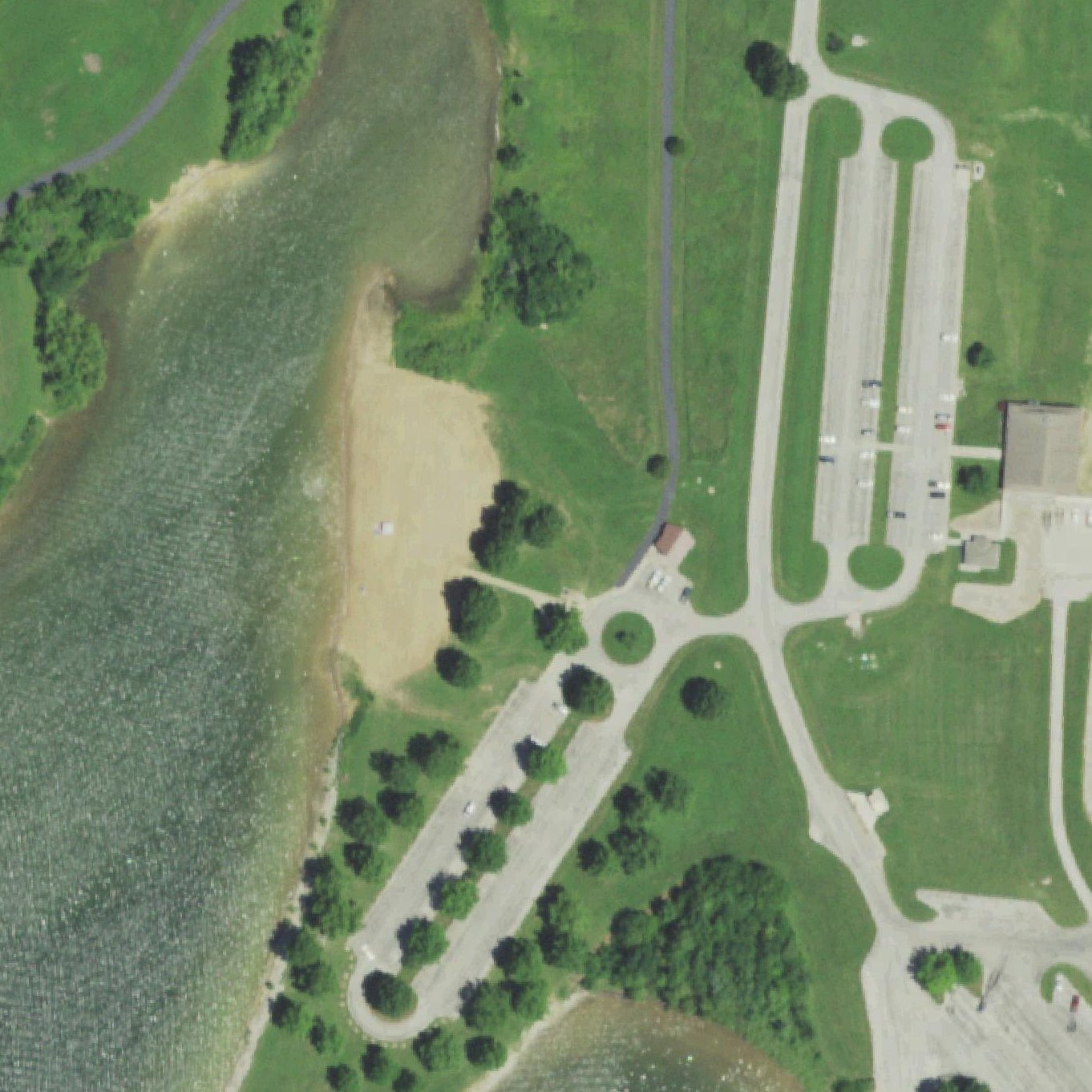 Aerial map of Camp Branch Beach