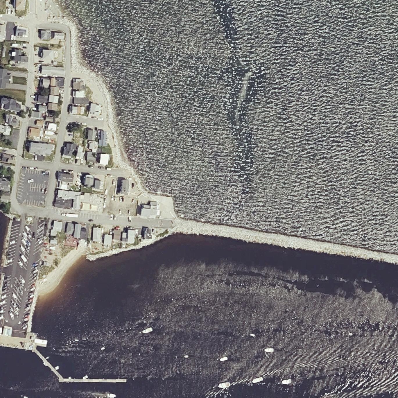 Aerial map of Camp Ellis Reach