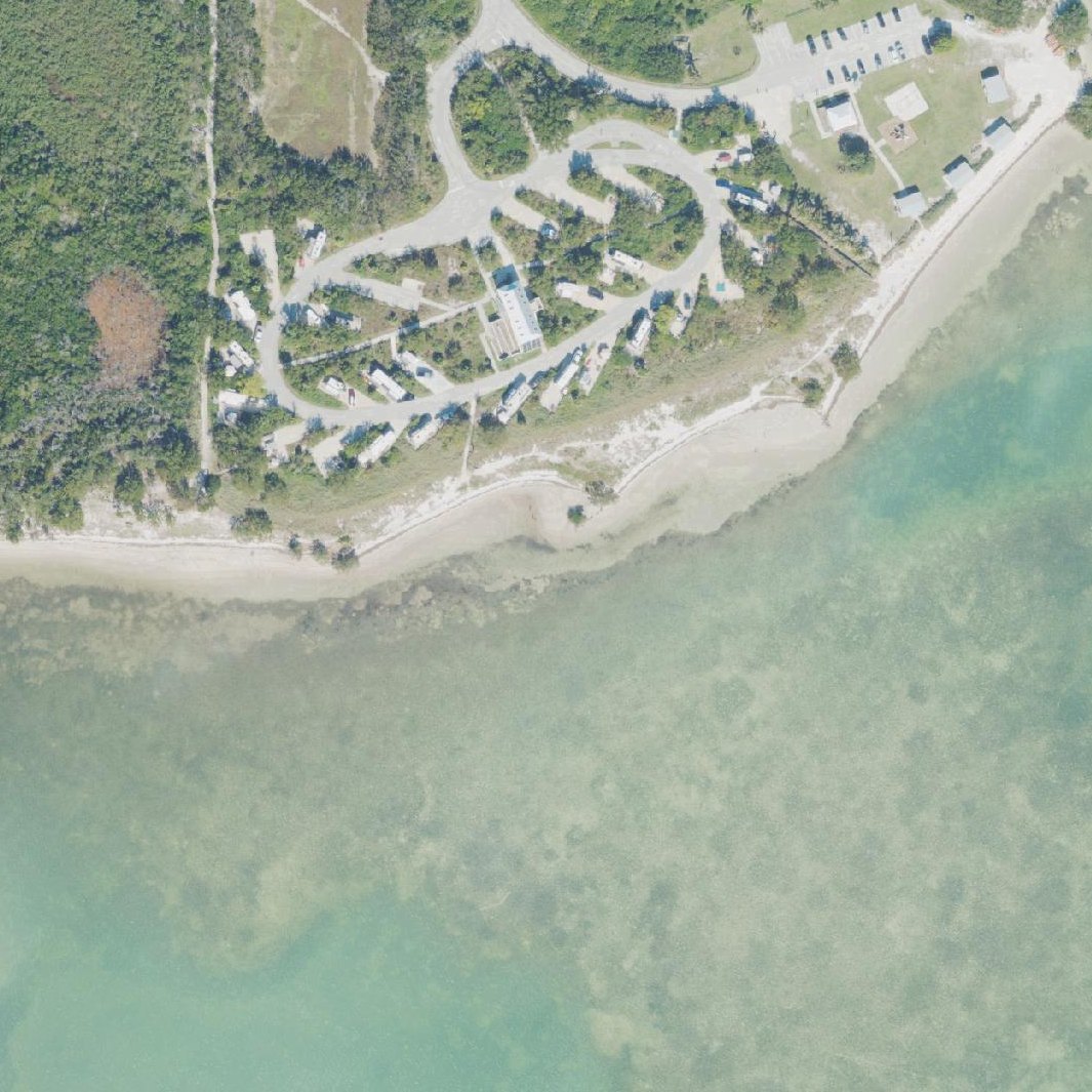 Aerial map of Campground Beach