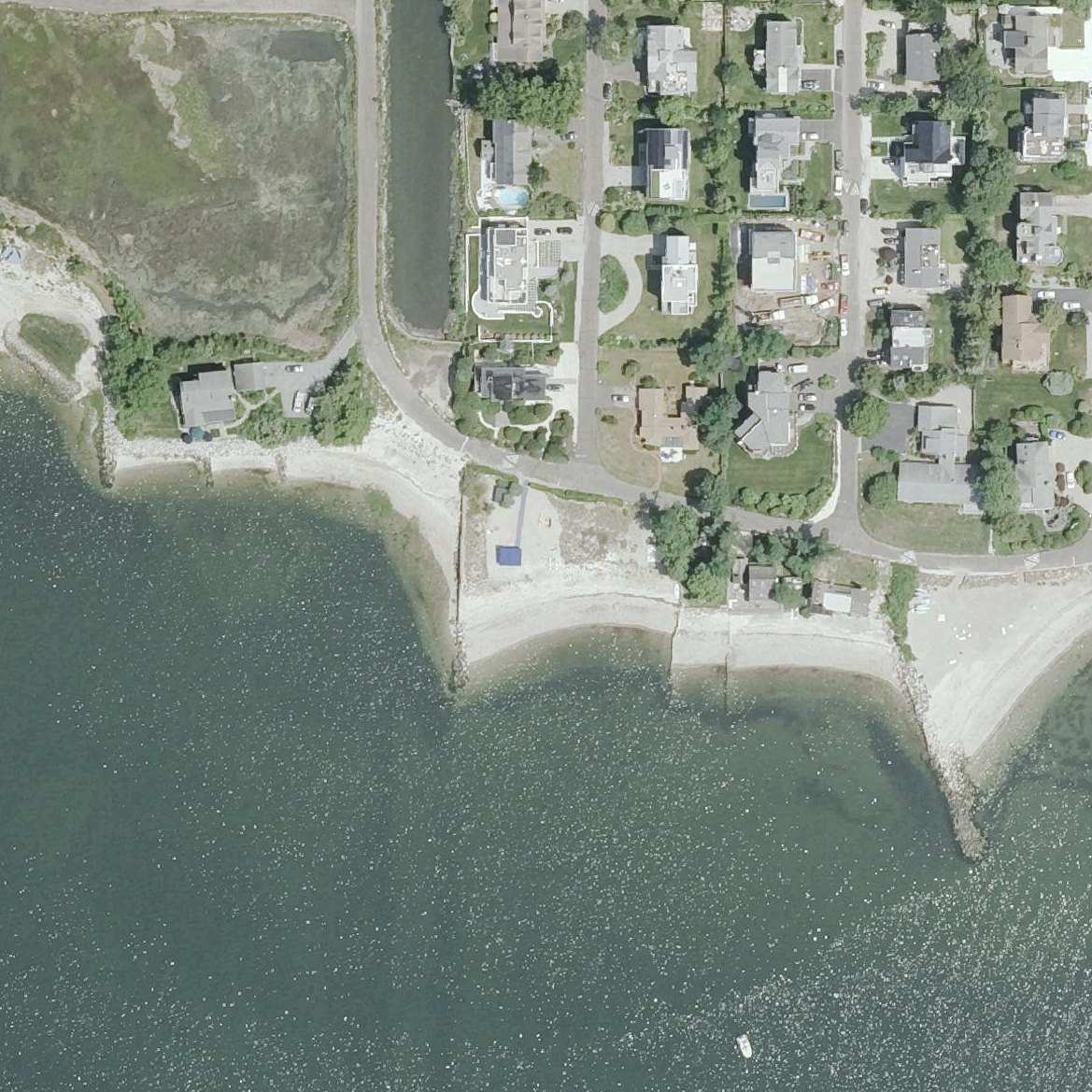 Aerial map of Canal Beach
