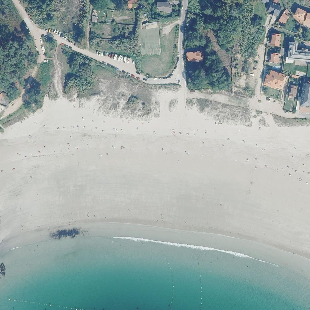 Aerial map of Canelas, Sanxenxo