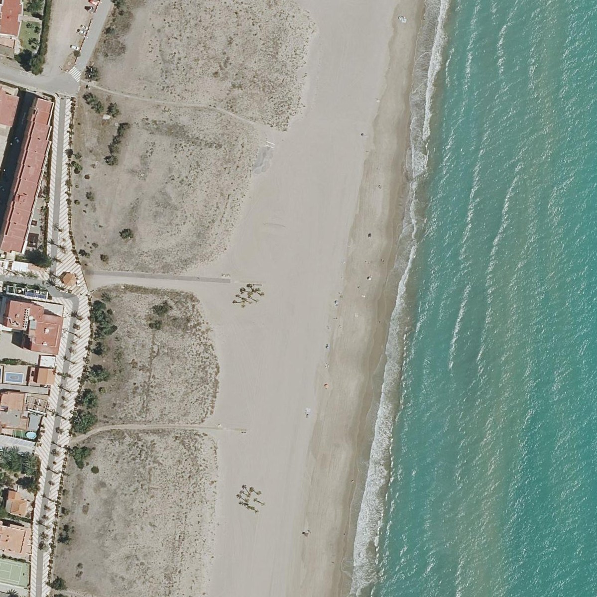 Aerial map of Canet Platja