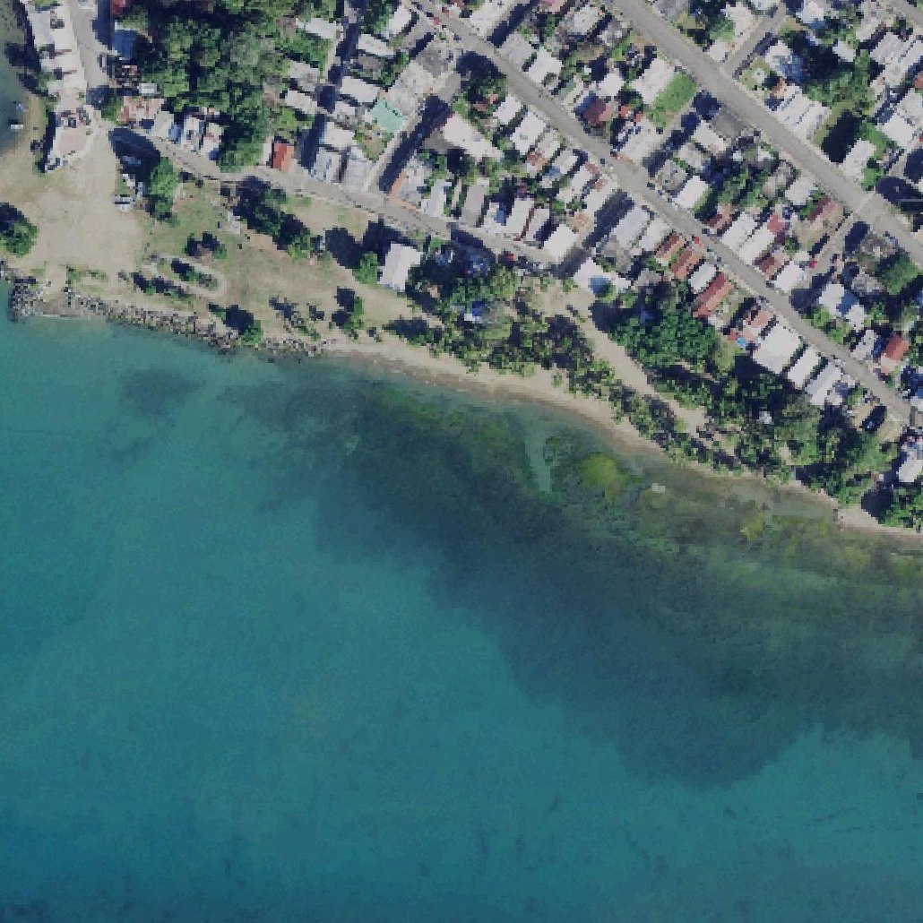 Aerial map of Cangrejo Beach