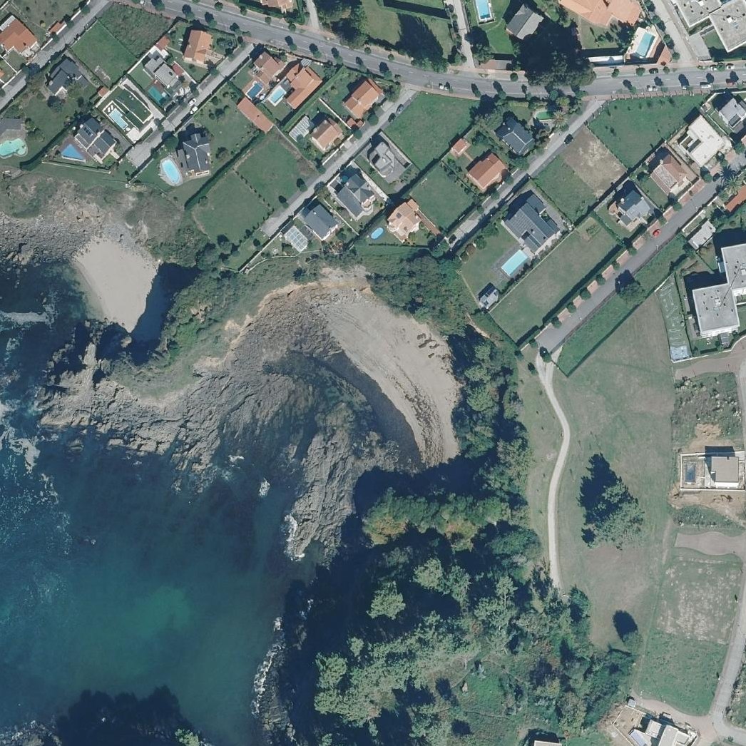 Aerial map of Canide Beach