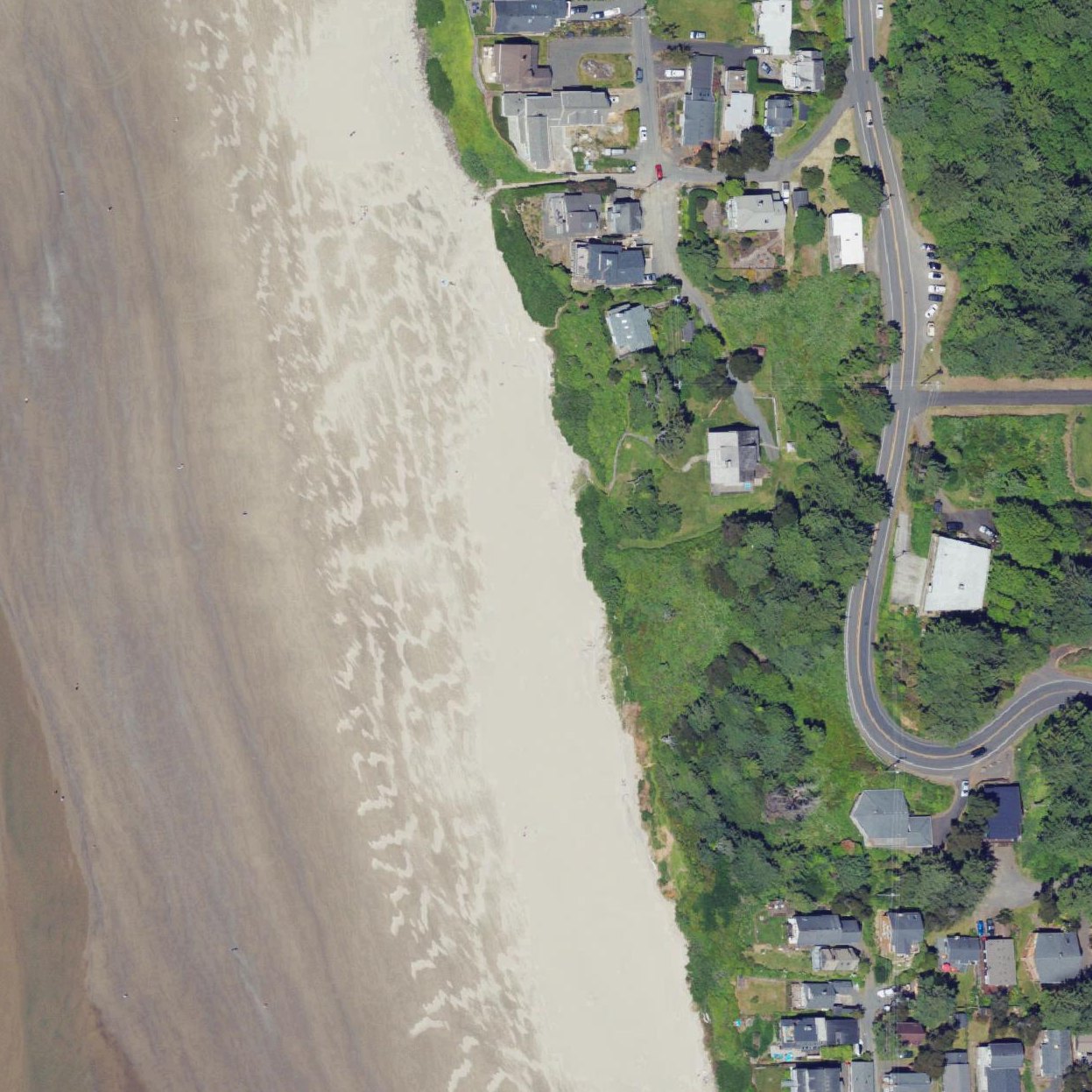 Aerial map of Cannon Beach