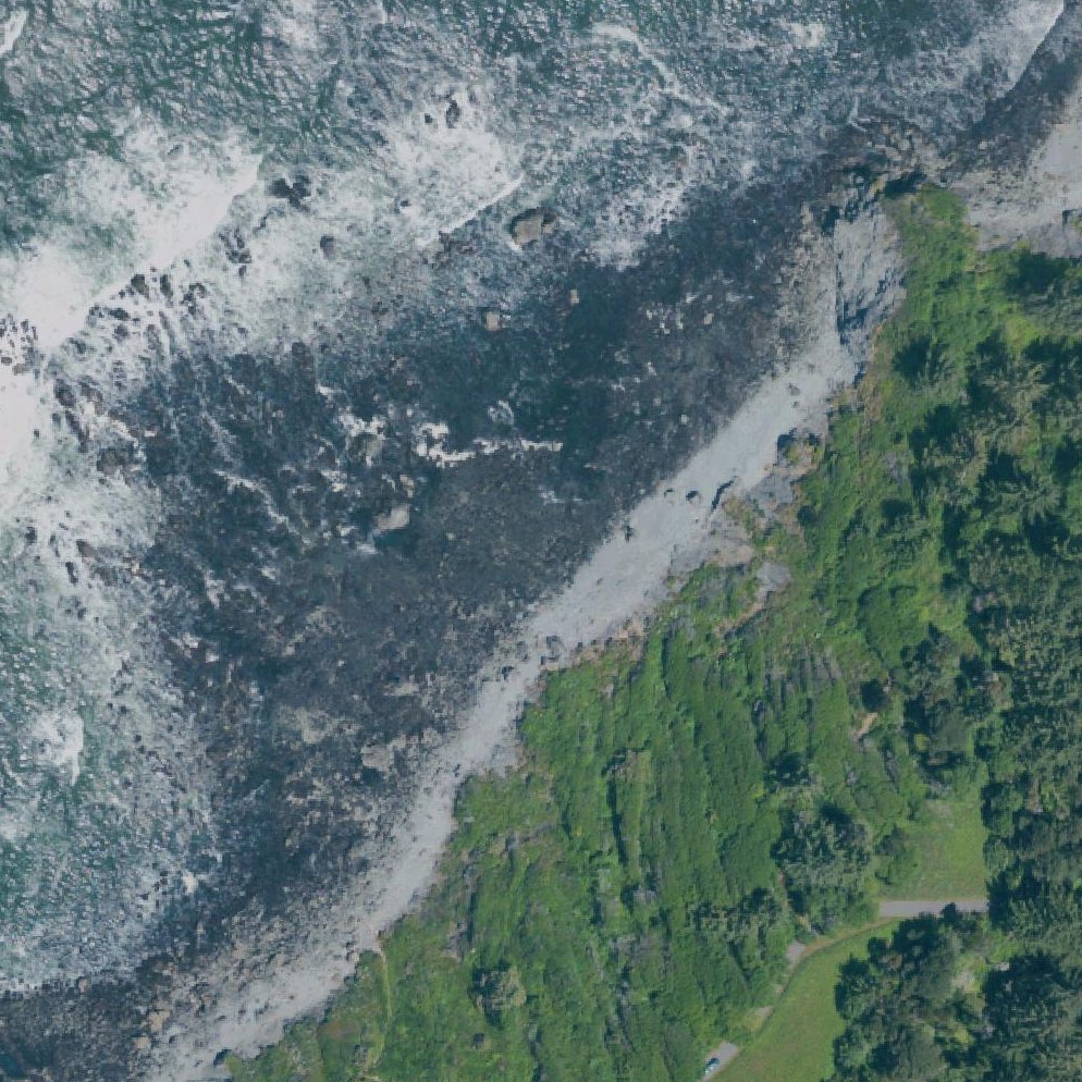 Aerial map of Cannonball Beach