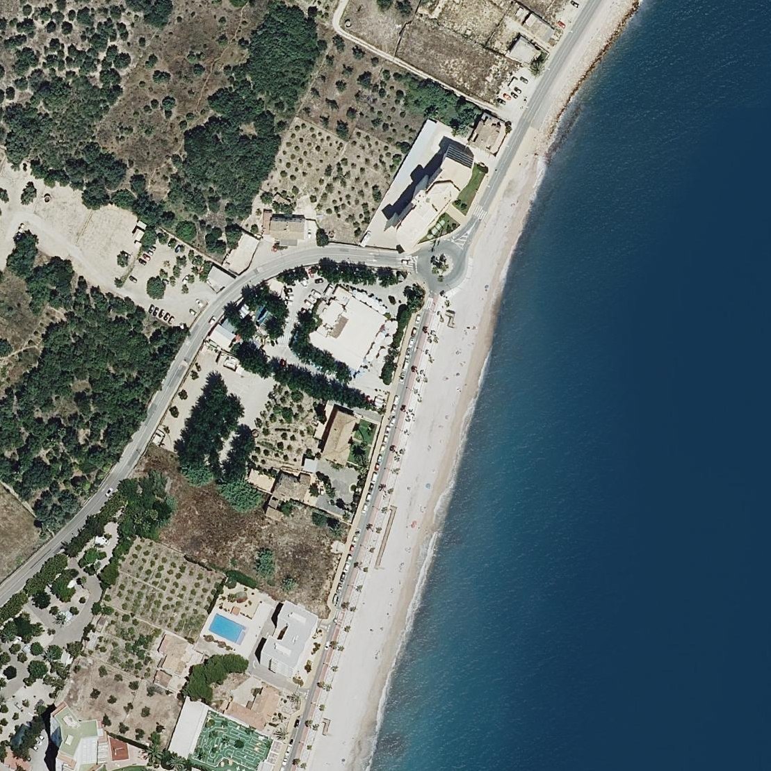 Aerial map of Cap Blanc