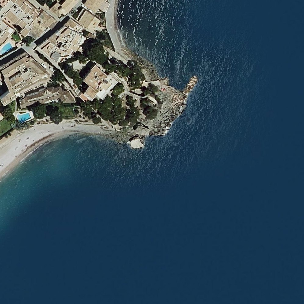 Aerial map of Cap Negret