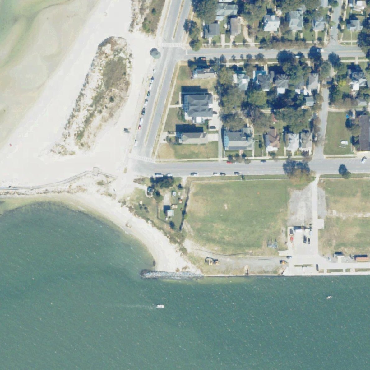 Aerial map of Cape Charles Beachfront