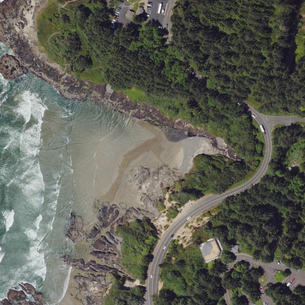 Aerial map of Cape Cove Beach