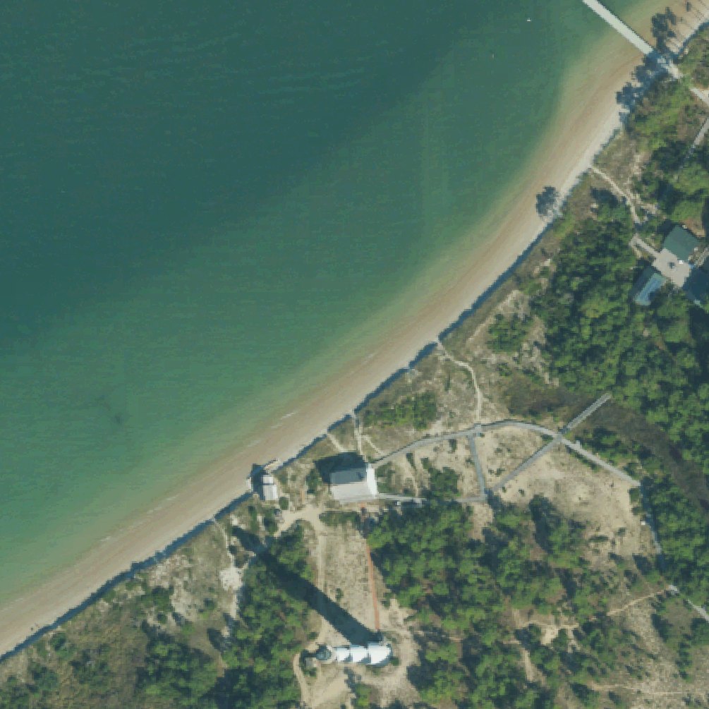 Aerial map of Cape Lookout