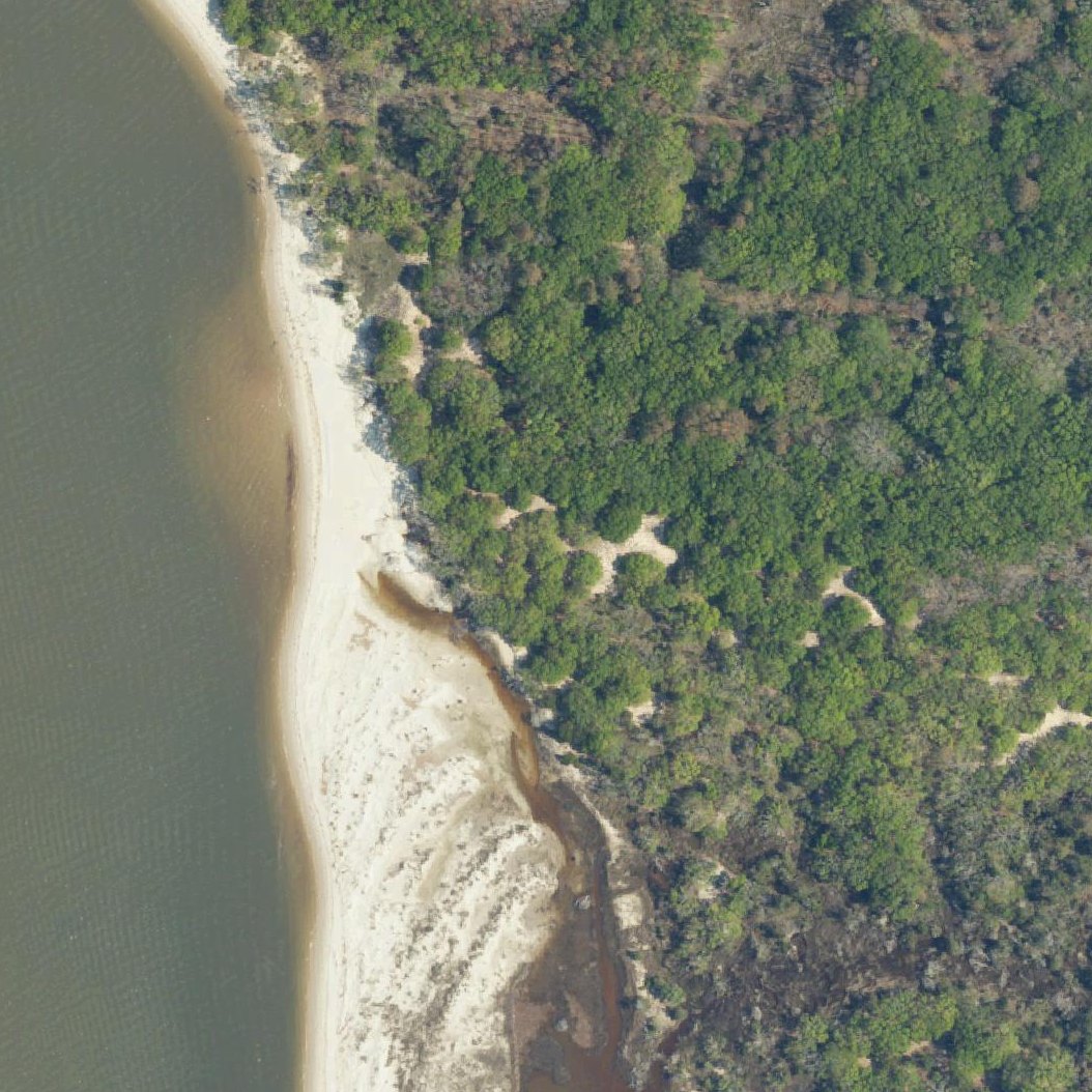 Aerial map of Cape San Roman Beach