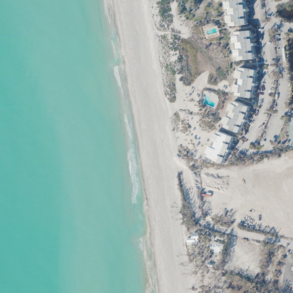 Aerial map of Captiva Beach