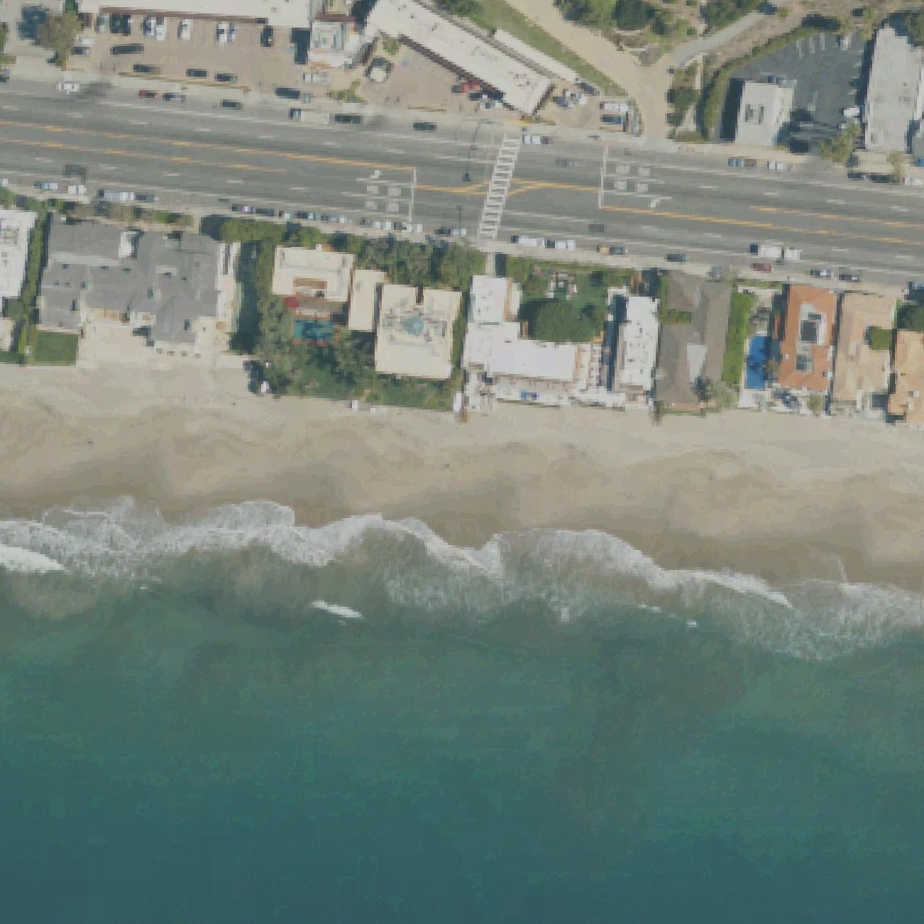 Aerial map of Carbon beach