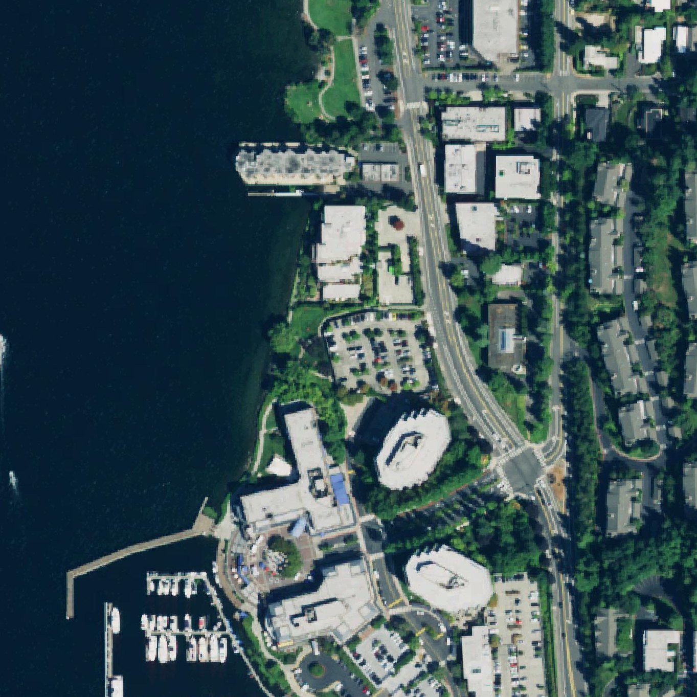 Aerial map of Carillon Point Beach Park
