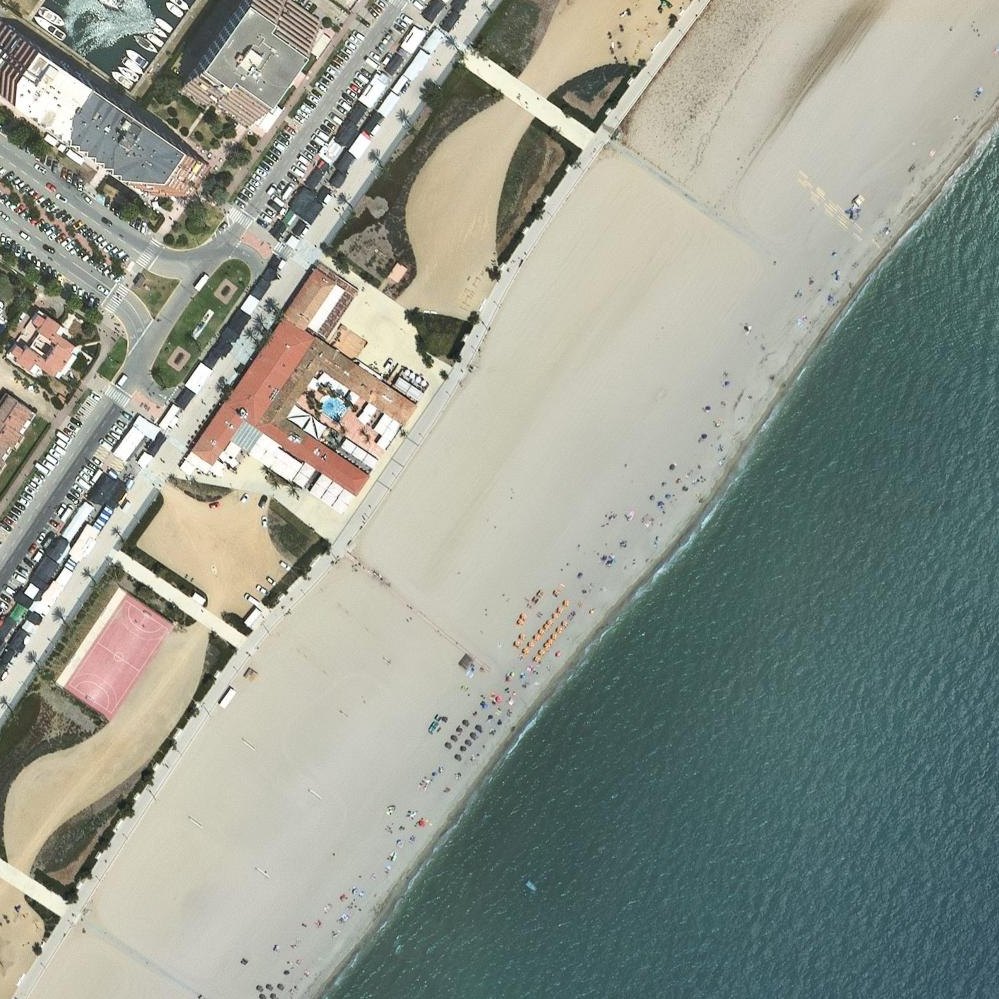 Aerial map of Carlos Beach