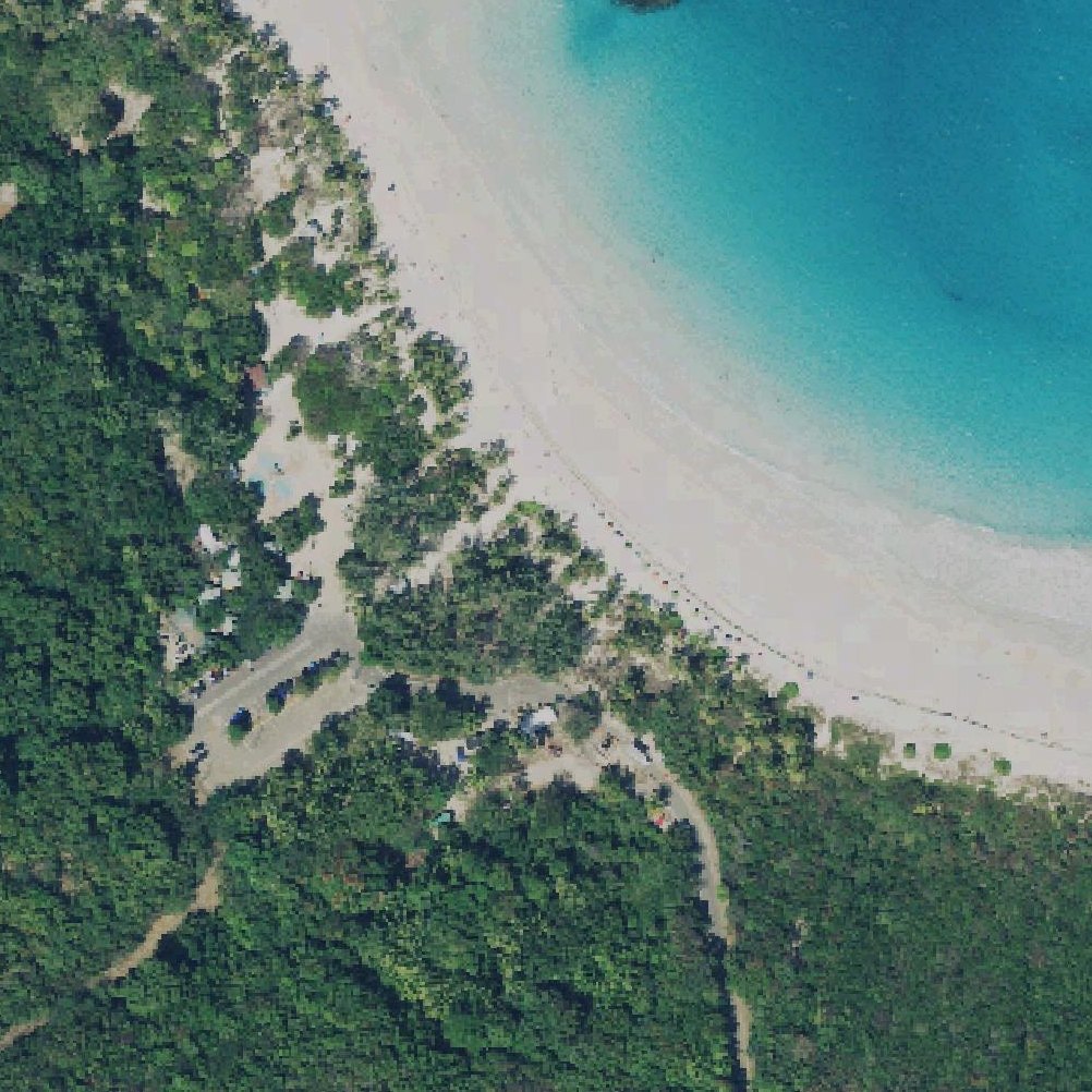Aerial map of Carlos Rosario beach Trail