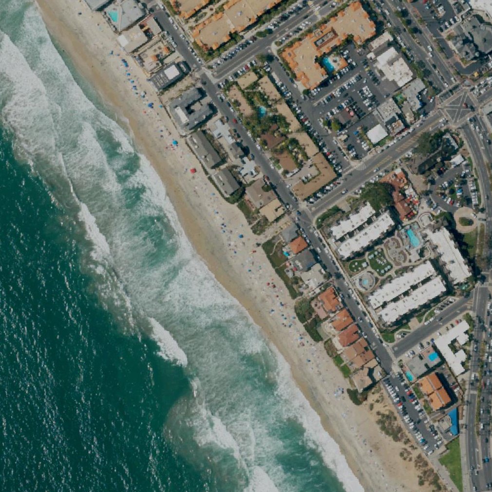 Aerial map of Carlsbad City Beach
